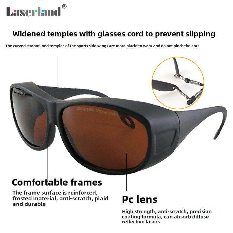 顺丰包邮宽光谱532nm绿光1064nm眼镜护目洗纹身洗眉机调Q1540nm