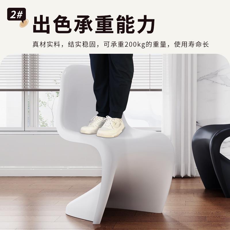 亚力椅子术餐椅家用餐潘东椅桌艺椅塑靠背化妆凳透明美克人潘通潘图片
