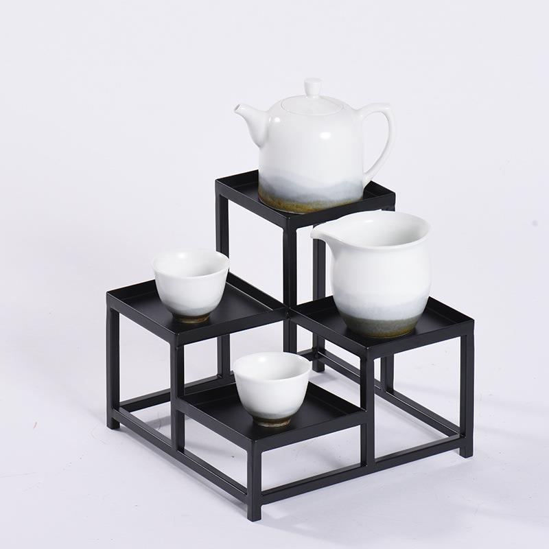 家居茶舍茶店花店花架摆饰架艺术品工艺品摆设品创意摆件金属层架