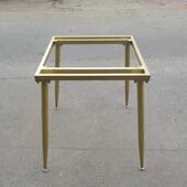 ft现货金属正方形桌腿支架方桌支架接待会客岩板茶几茶桌支撑架桌