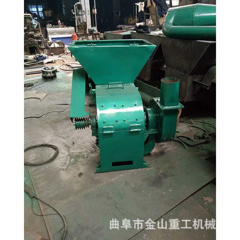 加厚型全自动饲料粉碎机牧草秸秆粉碎机三相电移动花生秧粉碎机