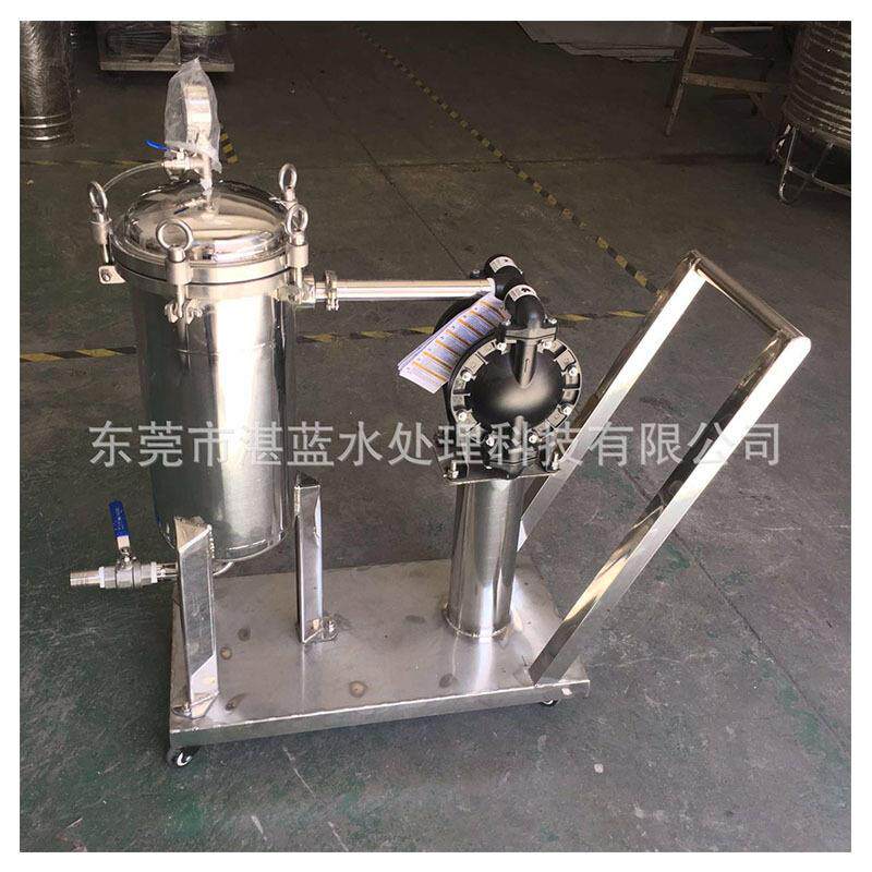 厂家直销不锈钢隔膜泵胶水过滤器 小推车胶水过滤器 袋式过滤器