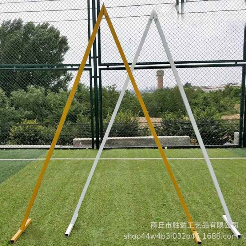 铁艺角形装饰拱门婚庆道DYR具背景何异形门户三外布森系森置系几