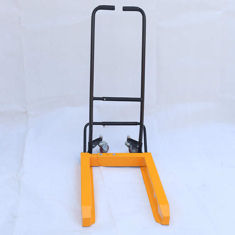 周转箱搬运车手动鸡蛋塑料筐小推叉车塑料升降车蔬菜水产超市专用