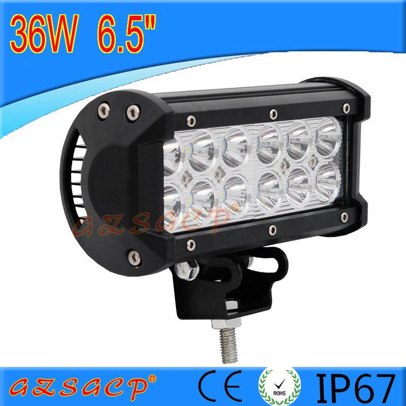 汽车led射灯长条灯12v24v货车灯超亮强光越野车改装前杠中网灯36W