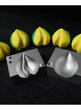 寿桃包模具寿桃叶子模具酒店点心模具卡通果蔬馒头模具铝合金模具