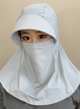 遮阳帽紫外线太阳帽全脸子女帽子
