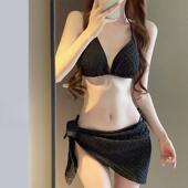 three bikini piece high small Swimsuit body women