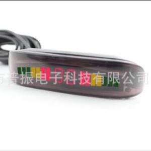 外贸热销 小月牙汽车载倒车雷达LED数码语音/蜂鸣BIBI声后置探头