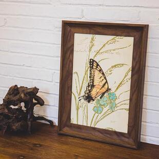 美式油画 画外框装裱简约现代数字丙烯数字油画 画定制框架可定制