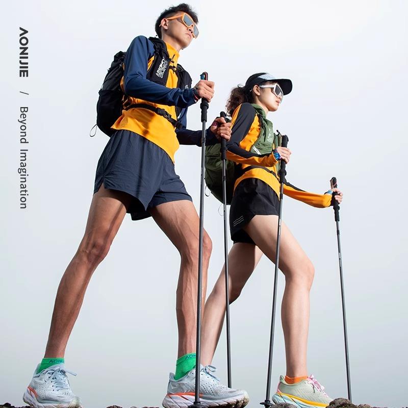 E4204-01登可杖超轻爬碳纤维折叠越野跑山专业户外男女徒步手山拐