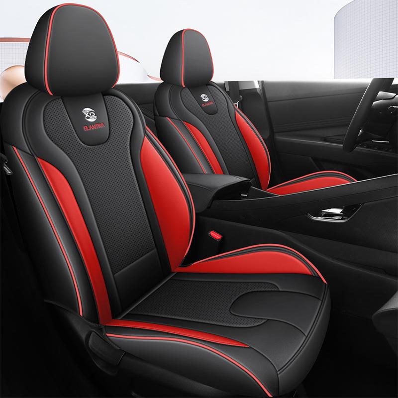 【跨境】Elantra 21-24 现代专用汽车座椅套四季耐磨皮革坐垫外贸