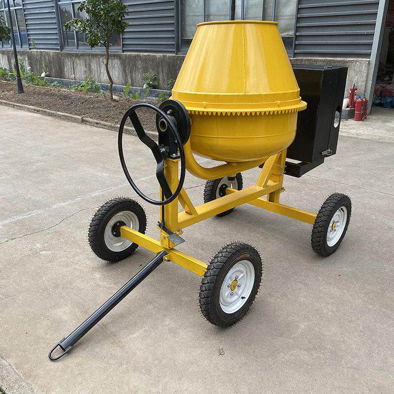 出口非洲 立式牵引式移动 CM350型混凝土搅拌机 柴油滚筒搅拌机