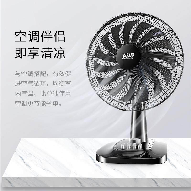 电风扇台式家用头静落音摇台扇16寸小FT-35夏天学生宿舍型电扇转
