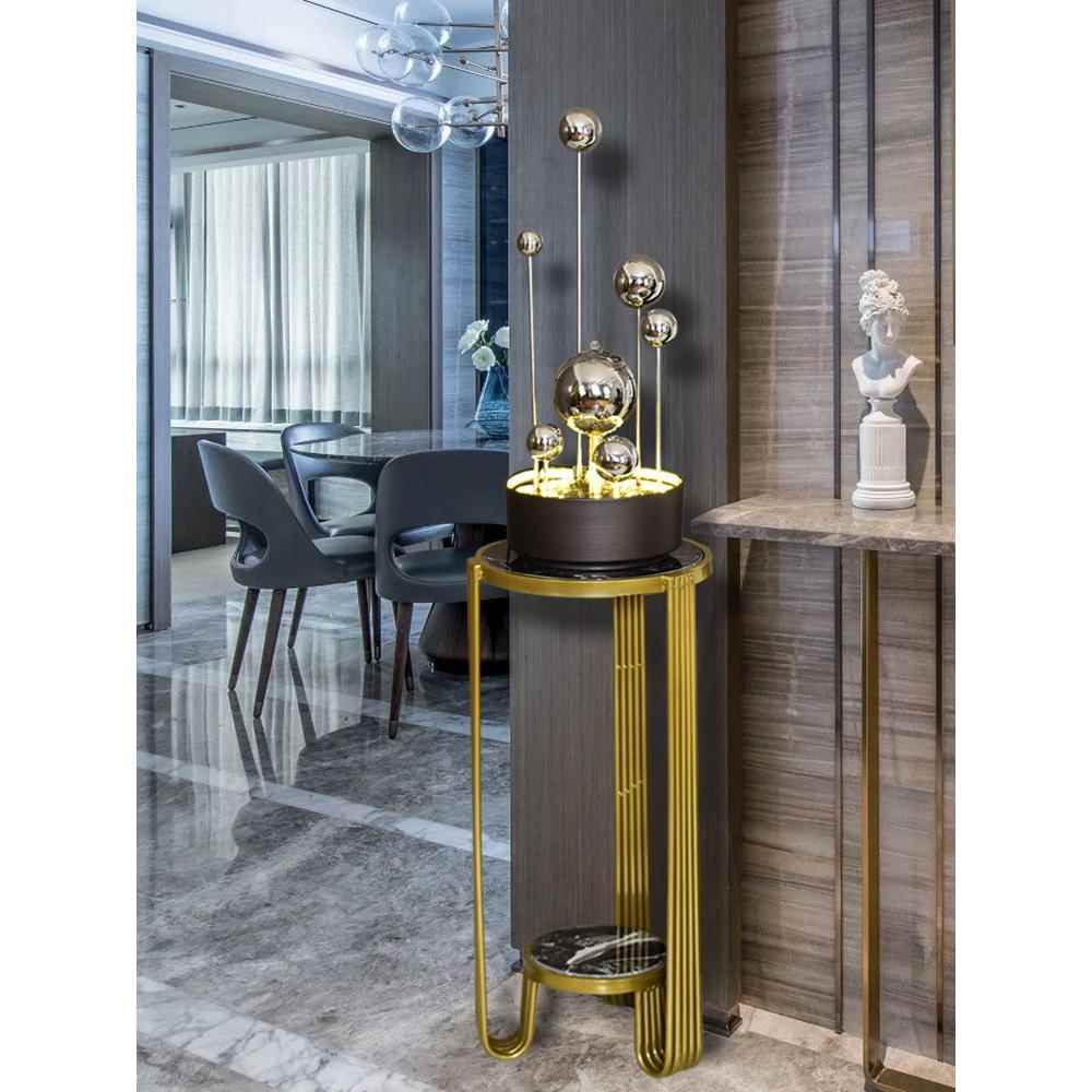 BDUBK9K室流内喷泉办室水系摆件现代轻公奢工品艺玄关水景客厅装