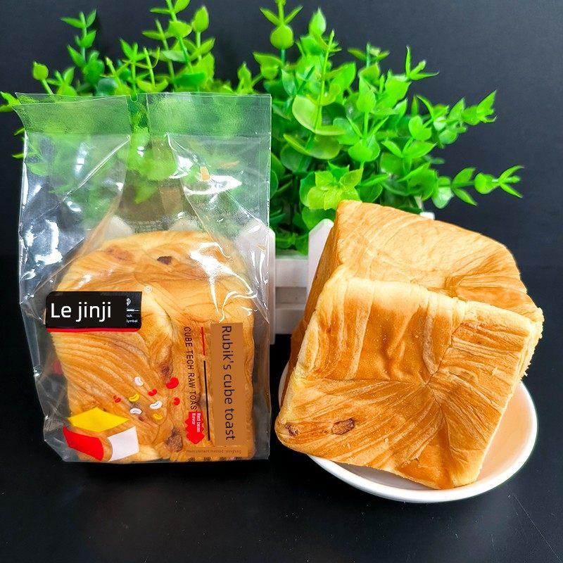 现货乐锦记魔方生吐司红豆味手撕面包早餐代餐糕点零食品点心