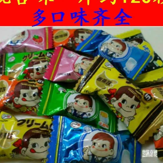 正品不二家500g水果味夹心硬糖奶糖多口味散装喜糖果结婚零食包邮