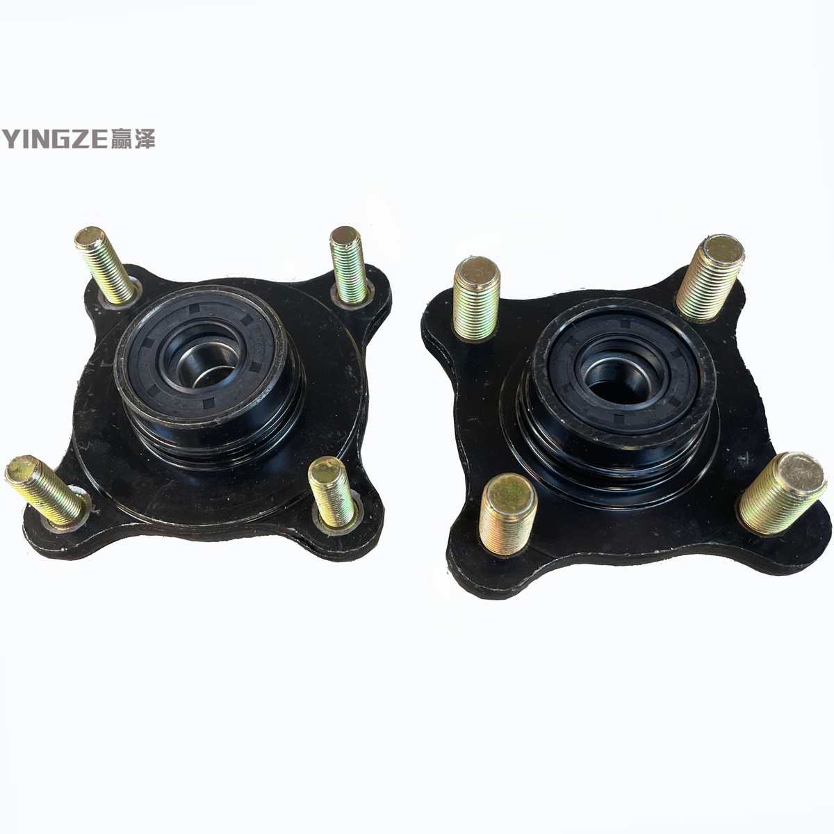 自制四轮电动沙滩车卡丁车摩托车配件四孔法兰盘 轮毂座内径17MM