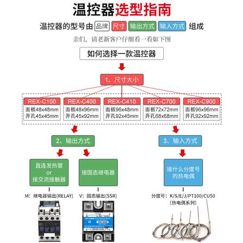 温控器REX-C100-400-C700-C900数显智能全自动温控仪温度控制器