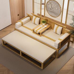 新中式罗汉床垫子五件套高端红木沙发实木家俱坐垫椰棕防滑椅垫子