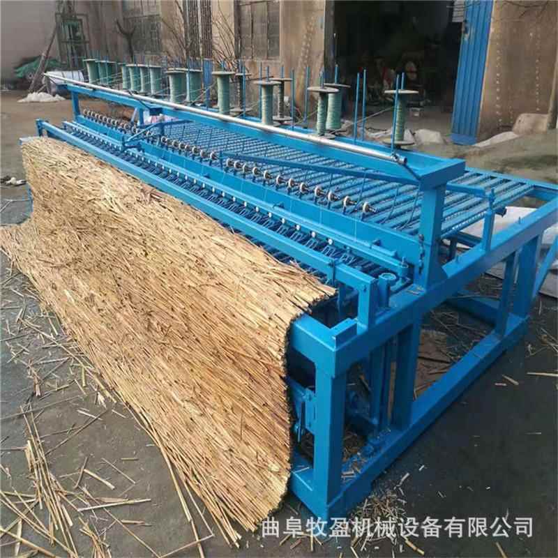 新品2m草帘机厚薄可调稻草帘子机厂家电动苇帘机草帘编织机