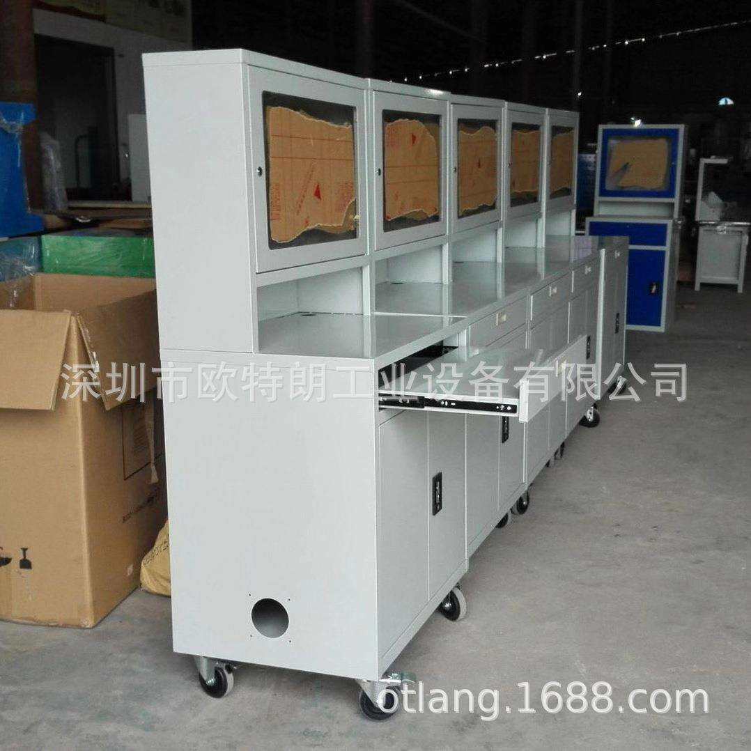 现货供应工业电脑柜PC车间机床防尘防盗电脑控制机柜钢制工具