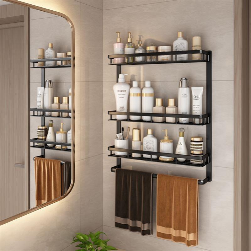 Bathroom Shelves Kitchen Wall Shelf Shower Storage Rack挂架