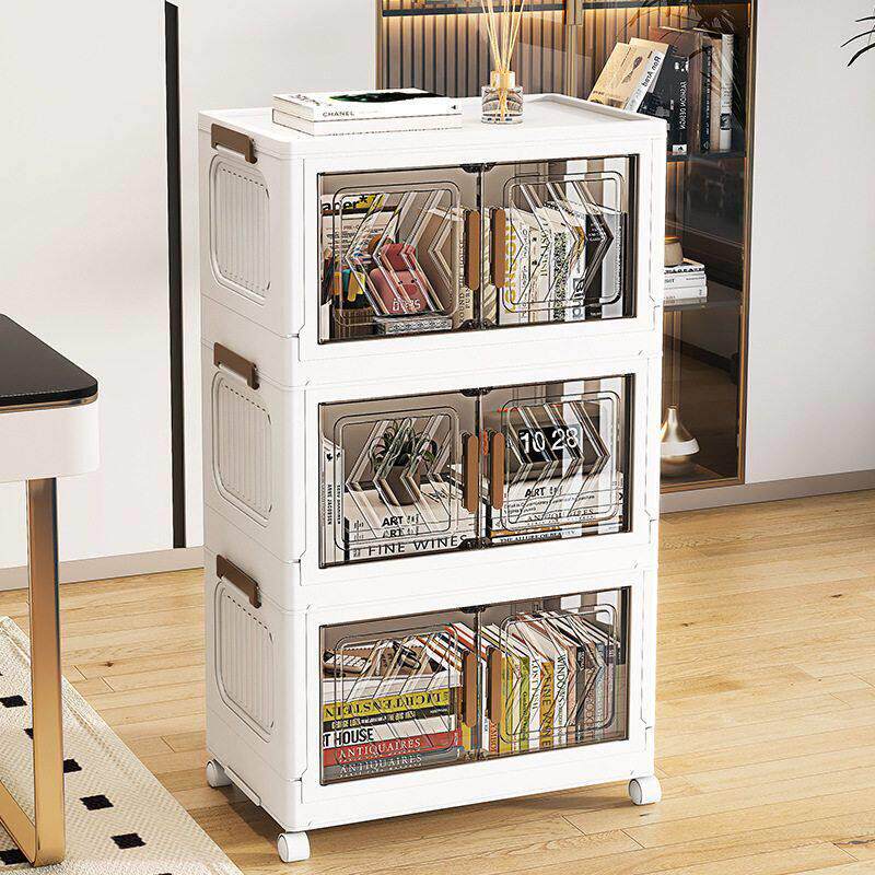 Folding storage cabinet toy multi-layer storage cabinet