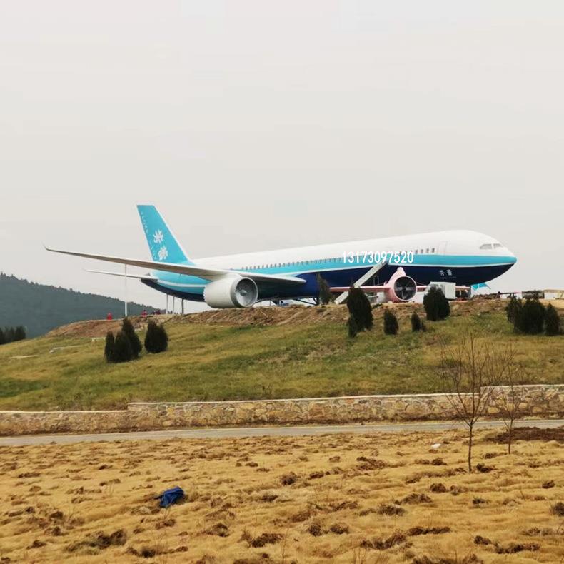 一比一大型网红飞机餐厅航空客机模型展览道具景区空中餐厅制作