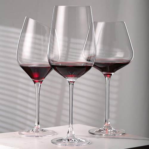 BARSOUL西餐酒店酒吧无铅水晶人工吹制高清高脚透亮红白葡萄酒杯