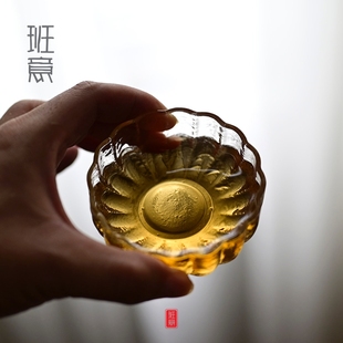 茶具耐高温小茶杯酒杯小品杯 耐热玻璃品茗杯家用加厚玻璃水杯日式