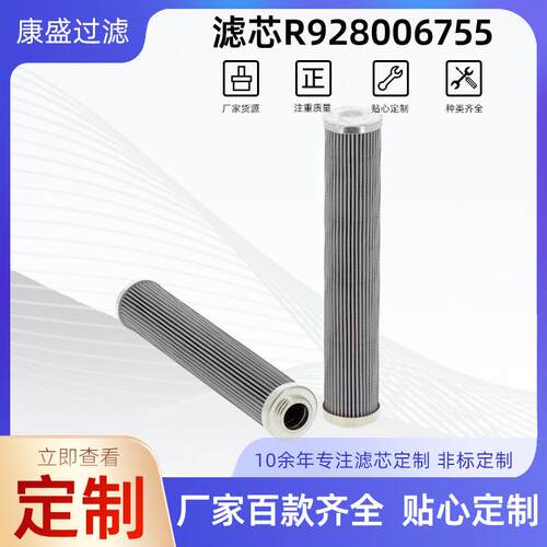 替代Rexroth力士乐液压油滤芯R928006755过滤器专用滤芯