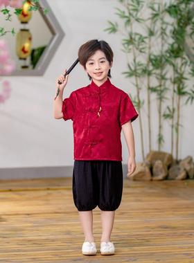 正品高弟装夏端季汉服古风套装童儿兄妹装男女童唐装姊六一演出中