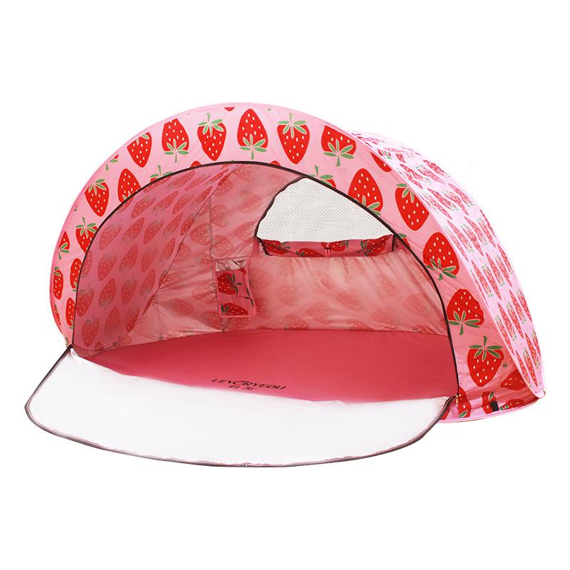 户外全自动沙滩帐篷海边遮阳防晒风雨折叠速开钓鱼棚儿童便携加大