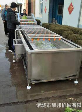 供应辣椒清洗机 多功能气泡清洗机 果蔬加工流水线 食品机械设备