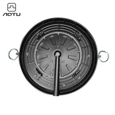 凹凸户外圆形烤盘麦饭石烧烤盘烤肉盘不粘煎盘烧烤用品跨境AT6351