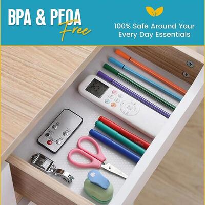 1 Roll Shelf Liner Drawer Liner for Kitchen Cabinets Non-Sli