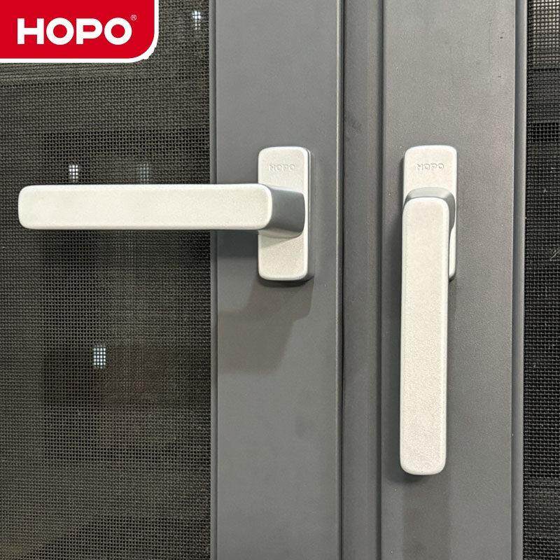HOPO窗户把手深圳好博断桥系统窗执手纱窗AH207拨叉方轴窗锁拉手