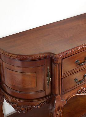 ZG-81910美式实玄木关台客走廊储物柜进欧式复厅古装饰沙发靠背几