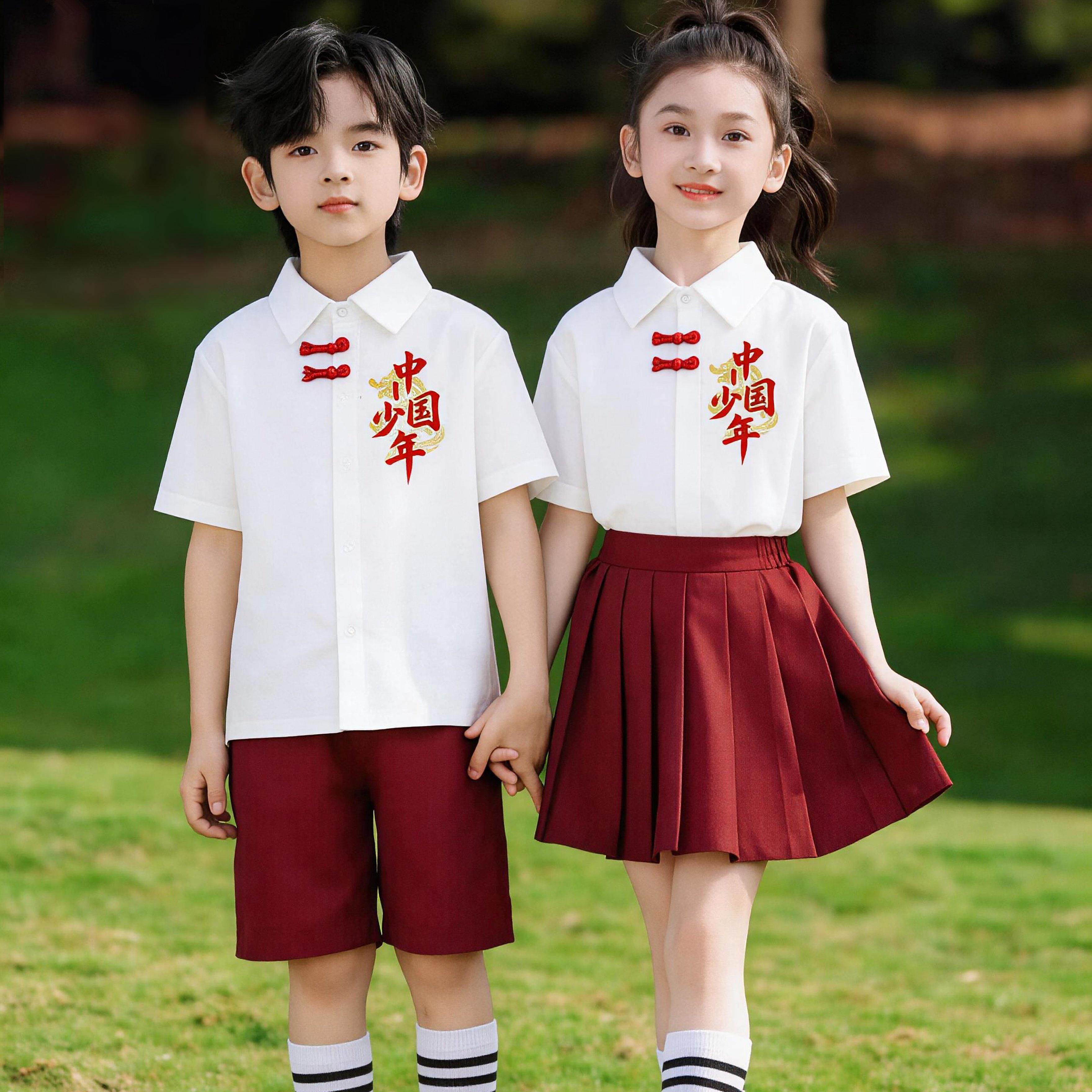 童心向党表演服少年有志六一儿童大合唱演出服追光少年爱国舞蹈服图片