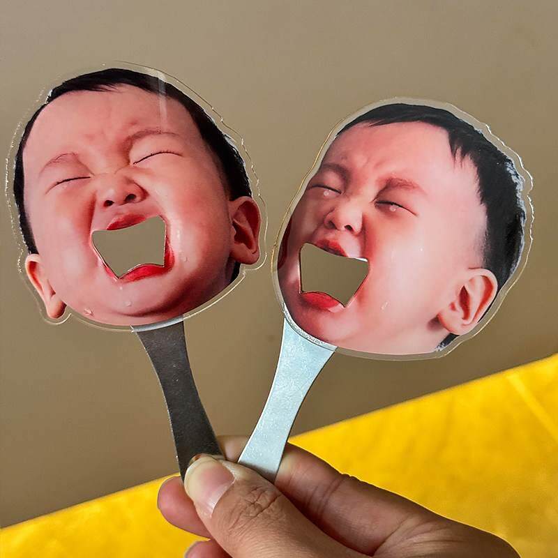 【】小孩哭脸开瓶器冰箱贴磁吸创意可携式啤酒起子启瓶器开酒器
