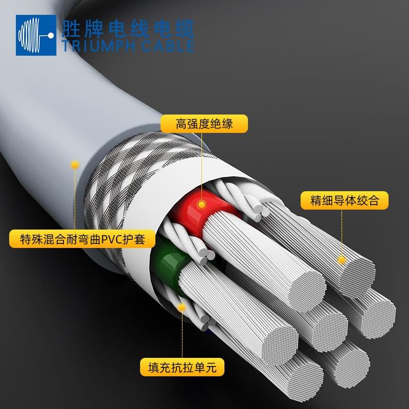 直销SN-C783-2464复合高柔拖链彩色芯线带屏蔽耐弯折多芯电缆