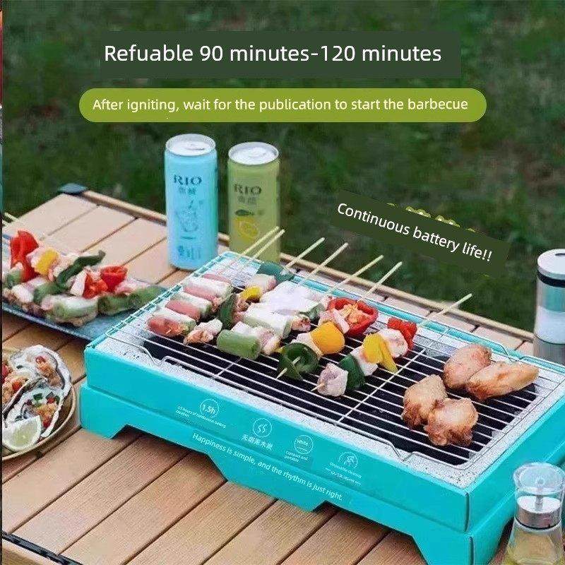烧烤一次性烧烤户外家庭便携式水果木无烟碳烧烤野餐小型烧烤,厨房/烹饪用具,一次性烧烤炉,淘宝优惠券,粉丝福利购,淘宝优惠卷