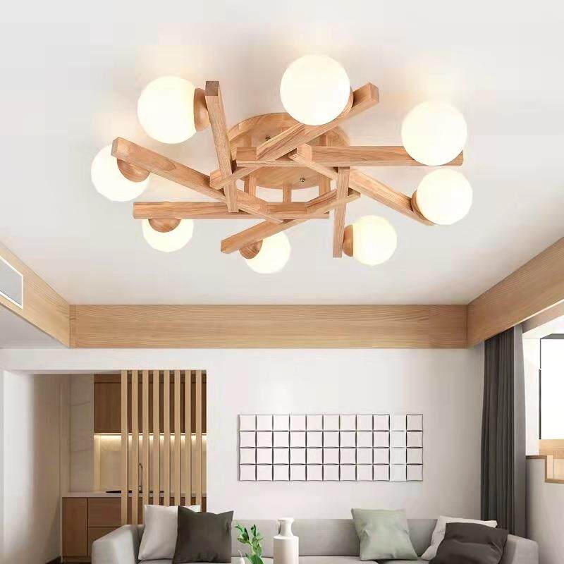 新中式吸顶灯客厅灯中国风禅意卧室灯餐厅书房灯全屋套餐组合实木