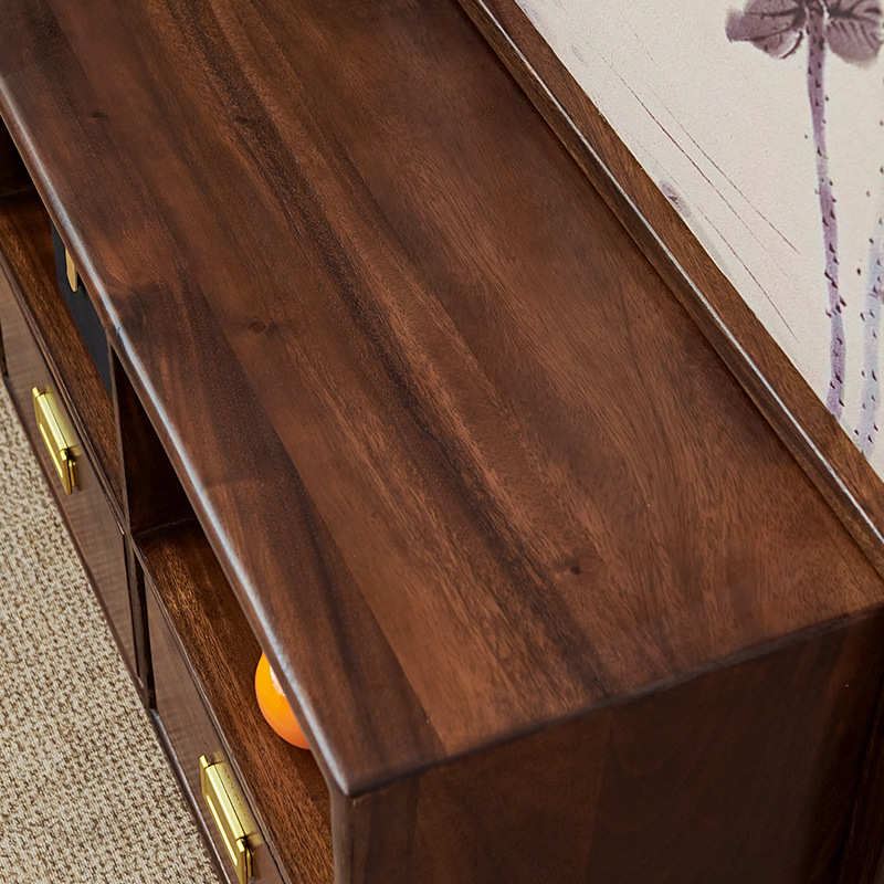 中式实木胡桃木屏风隔断进门遮挡客厅酒店茶室办公室入户玄关座屏