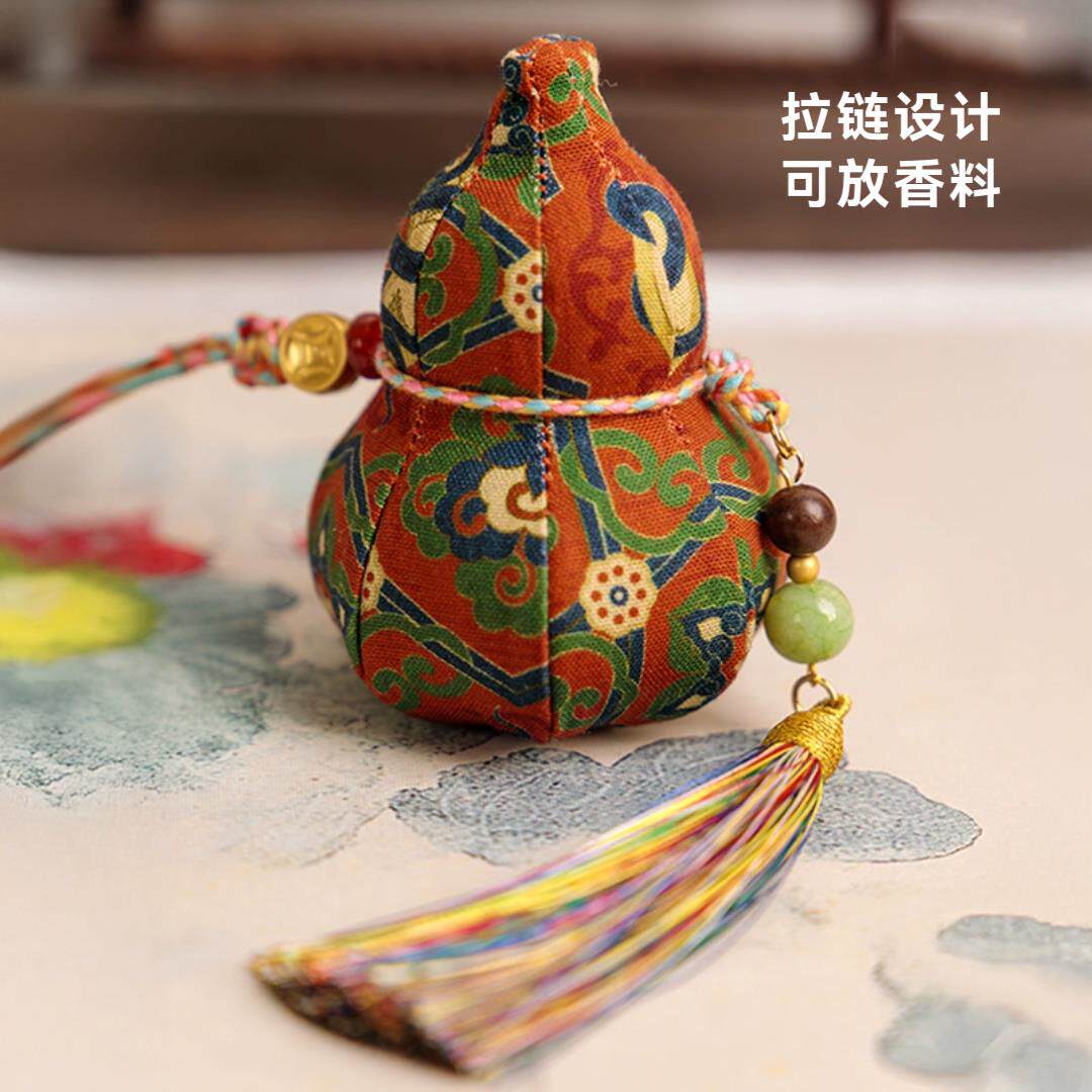 端午节五彩葫芦香囊吉祥中式挂件