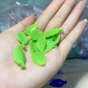 发簪老料器花瓣福利嫩绿色杏花叶子10片Yz 129