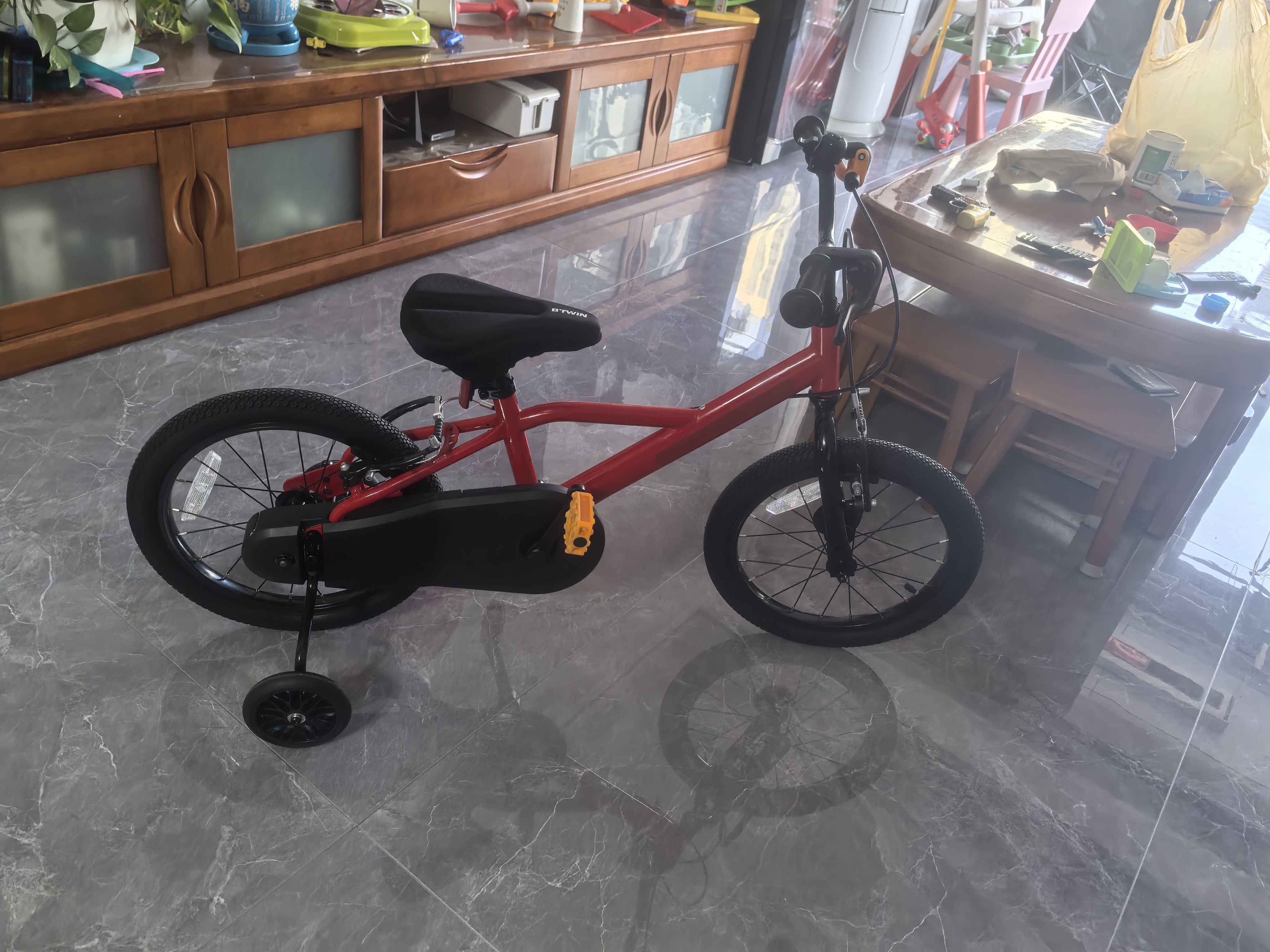 Детский велосипед Decathlon BTWIN 16 дюймов для мальчиков и девочек 4-6 лет, запатентованный тормоз photo review