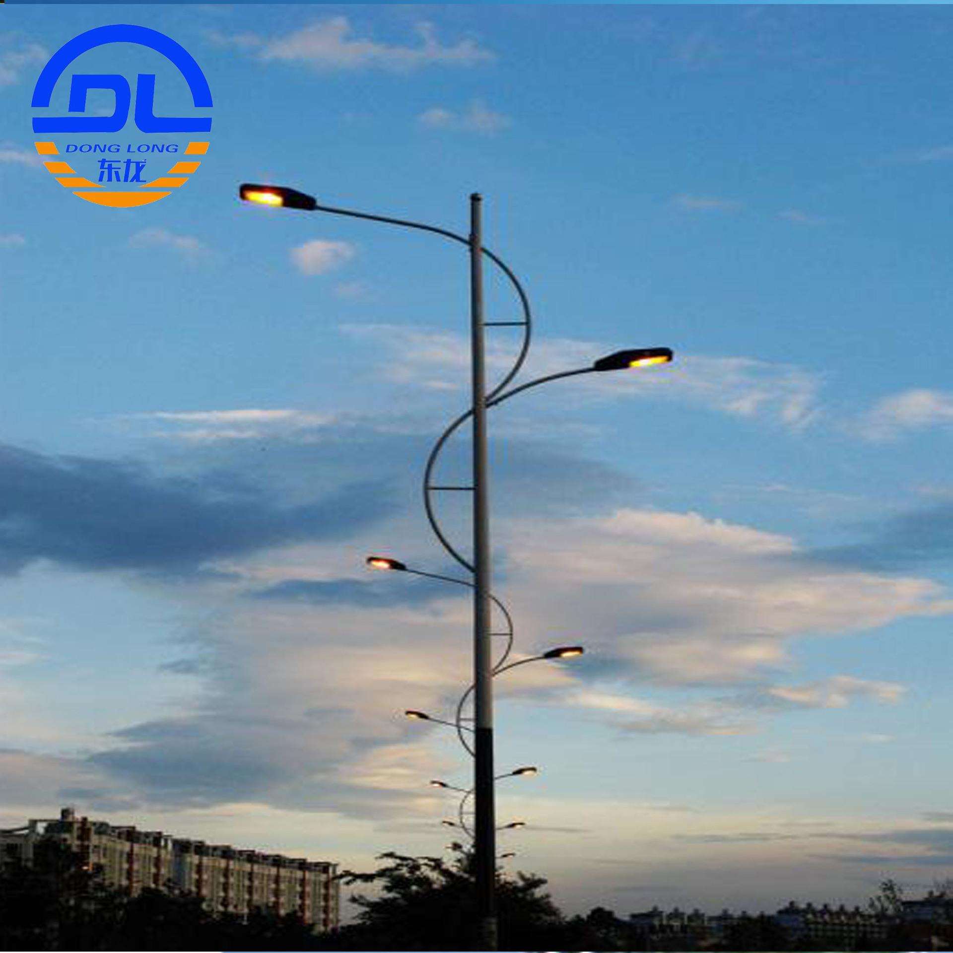 厂家市政太阳能发电路灯室外小区LED照明10米100瓦市电太阳能路灯