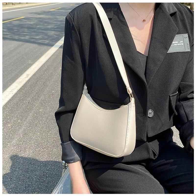 PU Leather Shoulder Underarm Bag Casual Women Hobos Handbags